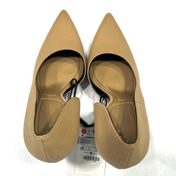 Zara Tan High Heel Pumps 41 - Picture 8 of 9